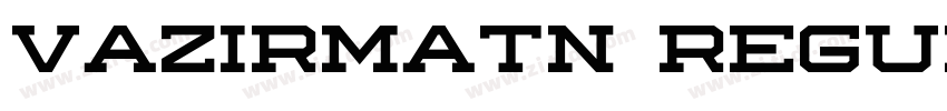Vazirmatn Regular字体转换